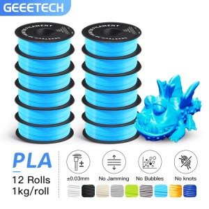 Geeetech Water Blue PLA 12 Rolls 1.75mm 1kg per roll