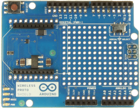 Arduino WirelessProtoShield Front 450px.jpg